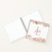 Roze Waterverf  persoonlijke schets Notitieboek (Binnen)