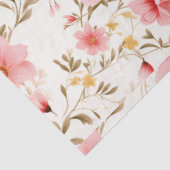 Roze Waterverf pioenroos bloemenontkoppeling Tissuepapier (Detail)