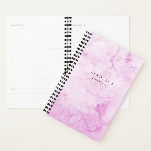 Roze Waterverf Planner (Display)