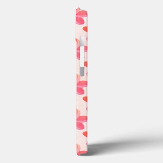 Roze Waterverf Plumeria bloemenpatroon Case-Mate iPhone Case (Achterkant / Links)