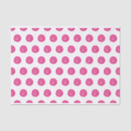 Roze Waterverf Polka Dots-papier Tissuepapier
