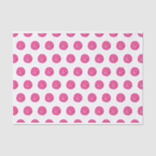 Roze Waterverf Polka Dots-papier Tissuepapier