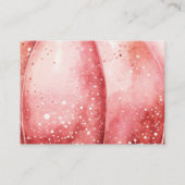 Roze Waterverf Pompoen Boeken voor Baby Informatiekaartje (Achterkant)