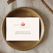 Roze Waterverf Pompoen Boeken voor Baby Informatiekaartje