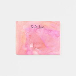 Roze Waterverf Post-it® Notes