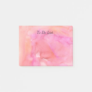 Roze Waterverf Post-it® Notes