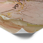  roze Waterverf Poster (Hoek)