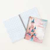 Roze Waterverf Princess Notitieboek (Binnen)