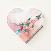 Roze Waterverf Princess Notitieboek (Achterkant)