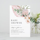 Roze Waterverf Protea Summer Vrijgezellenfeest nod (Staand voorkant)