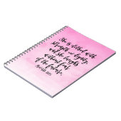 Roze Waterverf Proverbs 31 Christelijke vrouwen Bi Notitieboek (Linkerzijde)