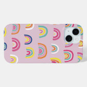 Roze waterverf regenboog Case-Mate iPhone case (Achterkant (horizontaal))