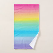 roze Waterverf Regenboog Modern Bad Handdoek (Handdoek)