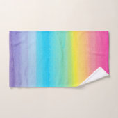 roze Waterverf Regenboog Modern Bad Handdoek (Handdoek)
