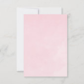 Roze Waterverf Roos Baby shower Book Request Card Kaart (Achterkant)