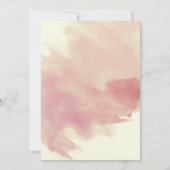 Roze waterverf roos bloemen bloemen bloemen kaart (Achterkant)