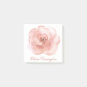 Roze Waterverf Roos Elegant naam Kantoor  Post-it® Notes (Voorkant)