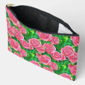 Roze Waterverf Roos Patroon Etui (Open)