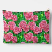 Roze Waterverf Roos Patroon Etui (Achterkant)