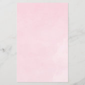 Roze Waterverf Roos prijs is juist spel (Achterkant)