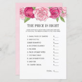 Roze Waterverf Roos prijs is juist spel (Voorkant / Achterkant)