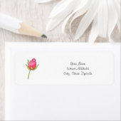 Roze Waterverf Rosebud Etiket (Insitu)