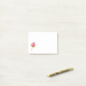 Roze Waterverf Rosebud Post-it® Notes (Op bureau)