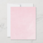 Roze Waterverf Rozen Baby shower Advice Card Kaart (Achterkant)