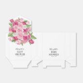 Roze Waterverf Rozen Baby shower Bedankdoosjes (Uitgevouwen)