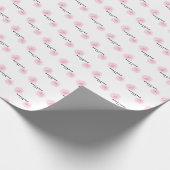 Roze Waterverf Rozen Cadeaupapier (Hoek)