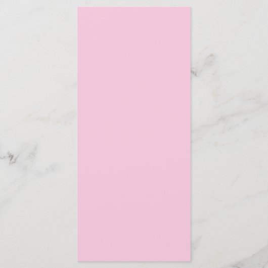 Roze Waterverf Rozen Flat Menu Kaart (Achterkant)