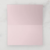 Roze Waterverf Rozen Lijst bruiloft Plaatskaartje (Binnenkant ongevouwen)