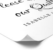 Roze Waterverf Rozen Onderteken onze quilt Poster (Hoek)