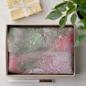 Roze Waterverf Rozen Ontkoppeling Tissuepapier (Geschenk)