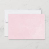 Roze Waterverf Rozen Raad mama's buik Kaart (Achterkant)