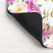 Roze Waterverf Rozen volgen je hart Muismat (Hoek)