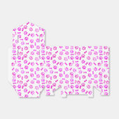 Roze Waterverf schilderafdrukken Bedankdoosjes (Uitgevouwen)