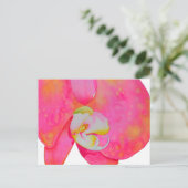 Roze waterverf schilderij briefkaart (Staand voorkant)