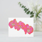 Roze waterverf schilderij briefkaart (Staand voorkant)