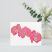 Roze waterverf schilderij briefkaart (Staand voorkant)