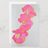 Roze waterverf schilderij briefpapier (Voorkant / Achterkant)