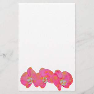 Roze waterverf schilderij briefpapier