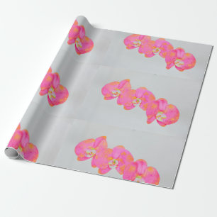 Roze waterverf schilderij cadeaupapier