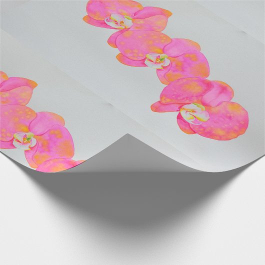 Roze waterverf schilderij cadeaupapier (Hoek)