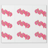 Roze waterverf schilderij cadeaupapier (Vlak)