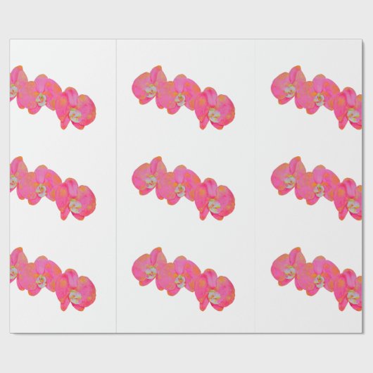 Roze waterverf schilderij cadeaupapier (Vlak)