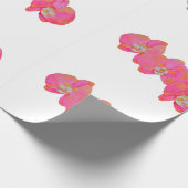 Roze waterverf schilderij cadeaupapier (Hoek)