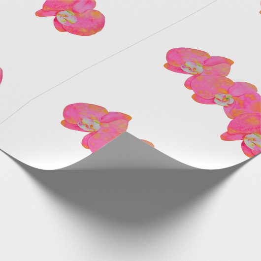 Roze waterverf schilderij cadeaupapier (Hoek)