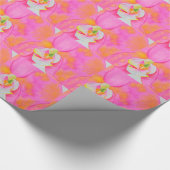 Roze waterverf schilderij cadeaupapier (Hoek)