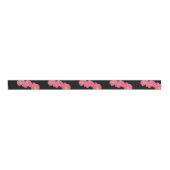 Roze waterverf schilderij grosgrain lint (Voorkant)